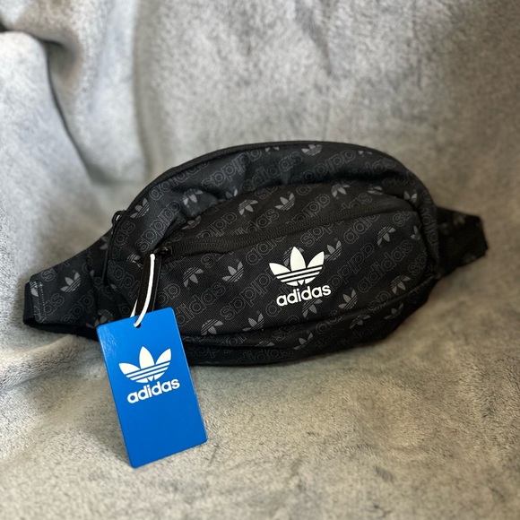 New Adidas Trefoil Logo Waist Pack Cross Body Belt Bag - Picture 2 of 9